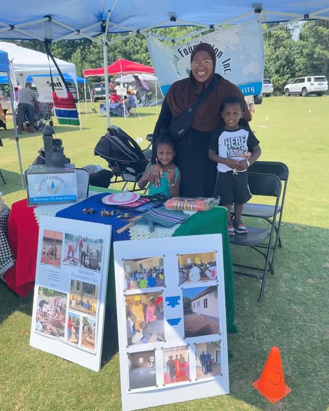 Staff working with clients